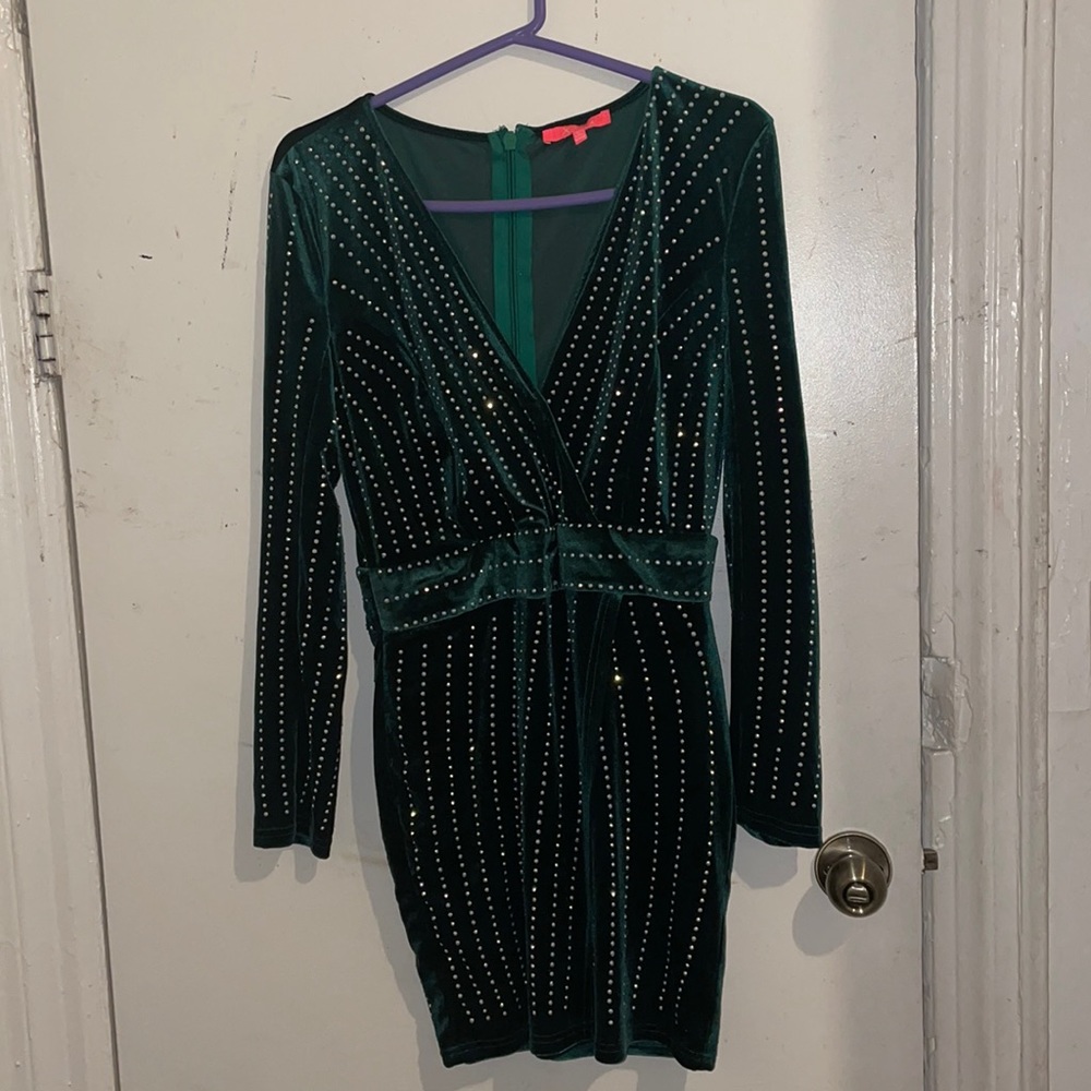 Holiday inspired dress.